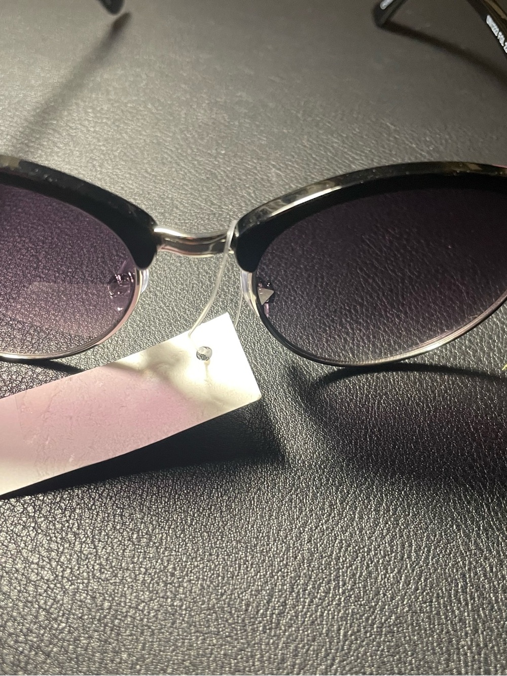 Foster Grant Women’s Sunglasses – Black Frame with Purple Gradient Lenses
